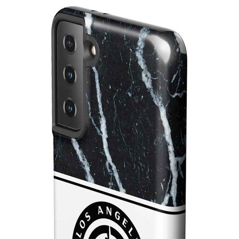 NBA LA Clippers Marble Galaxy S21 FE Pro Case