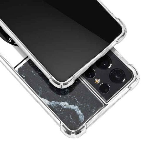 NBA LA Clippers Marble Galaxy S21 Ultra 5G Clear Case