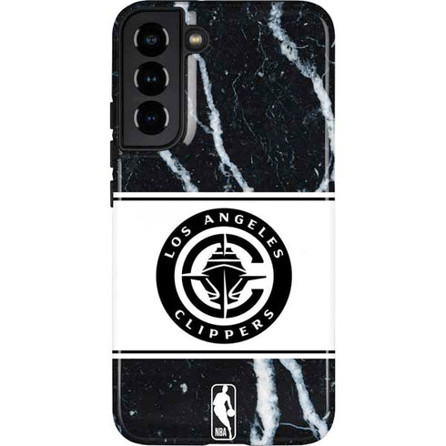 NBA LA Clippers Marble Galaxy S22 Plus Pro Case