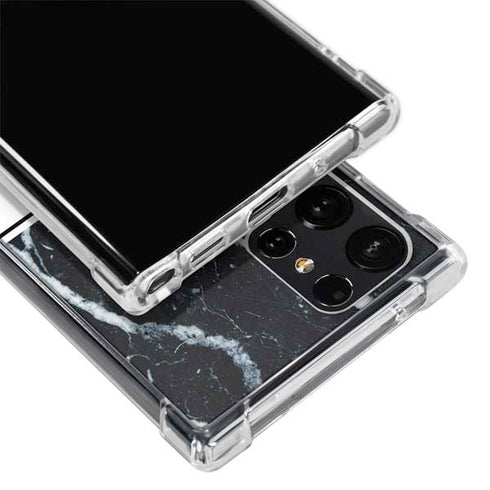 NBA LA Clippers Marble Galaxy S22 Ultra Clear Case