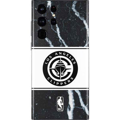 NBA LA Clippers Marble Galaxy S22 Ultra Skin