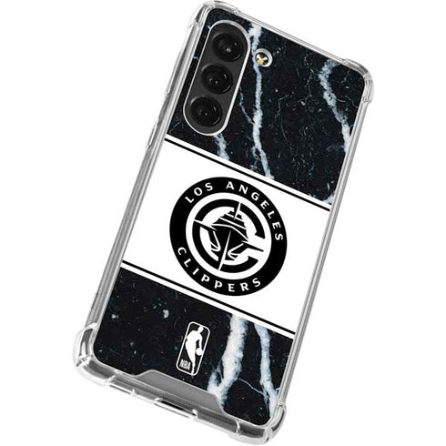 NBA LA Clippers Marble Galaxy S23 Clear Case