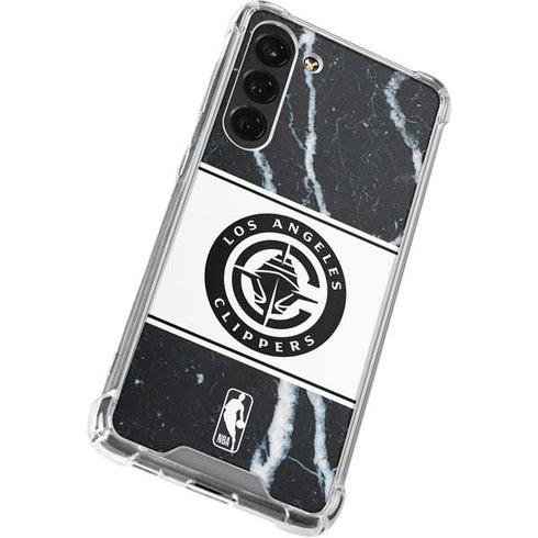 NBA LA Clippers Marble Galaxy S23 Plus Clear Case