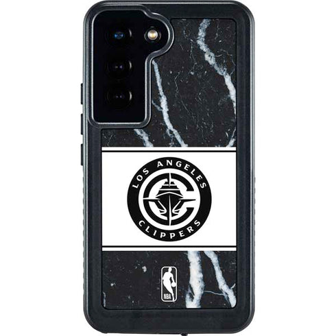 NBA LA Clippers Marble Galaxy S23 Waterproof Case