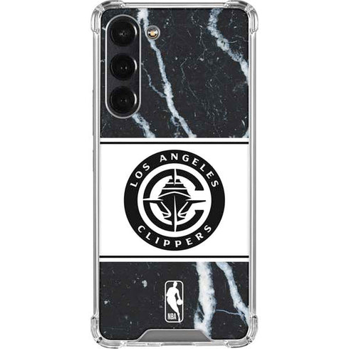 NBA LA Clippers Marble Galaxy S24 FE Clear Case
