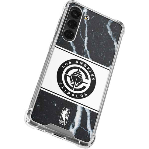 NBA LA Clippers Marble Galaxy S24 FE Clear Case