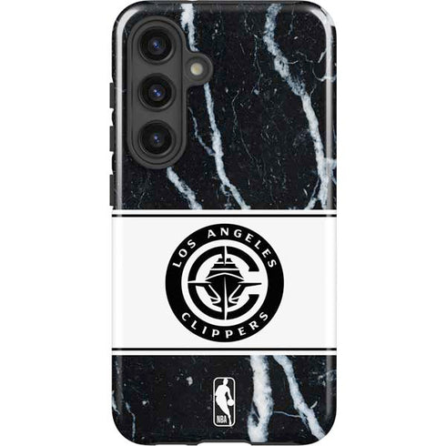 NBA LA Clippers Marble Galaxy S25 Impact Case