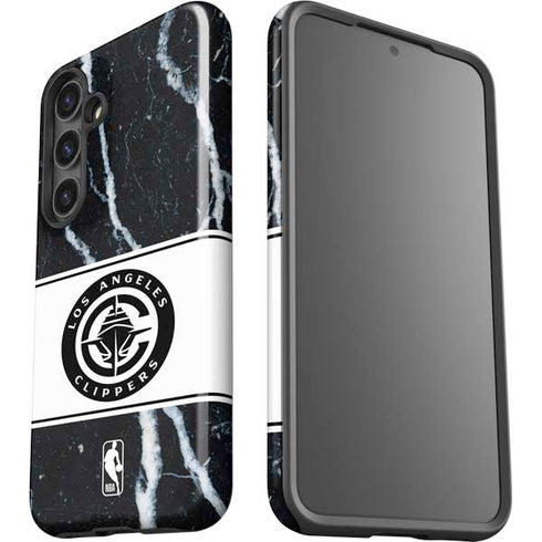 NBA LA Clippers Marble Galaxy S25 Impact Case