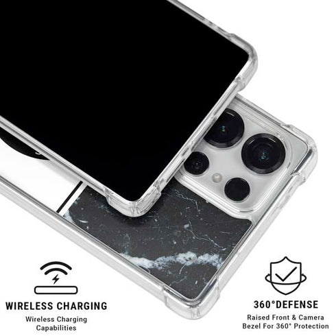 NBA LA Clippers Marble Galaxy S25 Ultra Clear Case