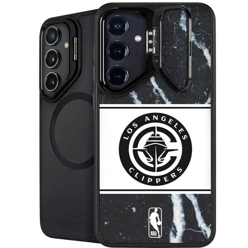 NBA LA Clippers Marble Galaxy S26 Kickstand Case