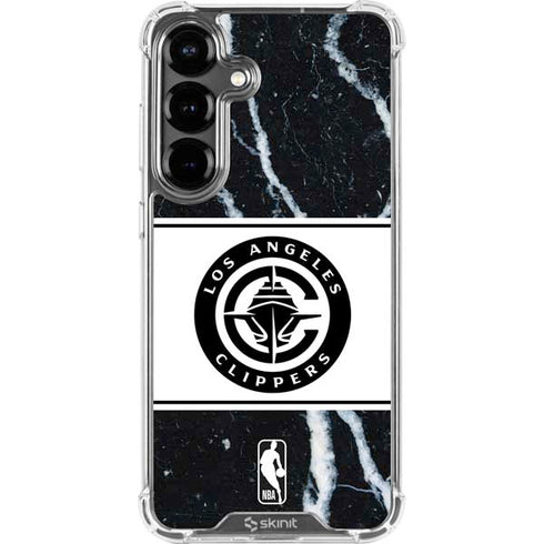 NBA LA Clippers Marble Galaxy S26 Plus Clear Case