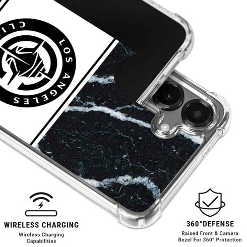 NBA LA Clippers Marble Galaxy S26 Plus Clear Case