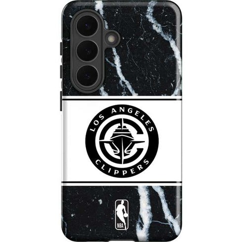 NBA LA Clippers Marble Galaxy S26 Plus Impact Case