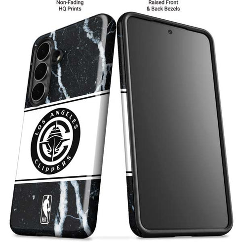 NBA LA Clippers Marble Galaxy S26 Plus Impact Case