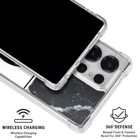 NBA LA Clippers Marble Galaxy S26 Ultra Clear Case