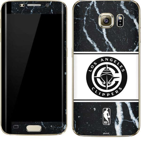 NBA LA Clippers Marble Galaxy S7 Edge Skin