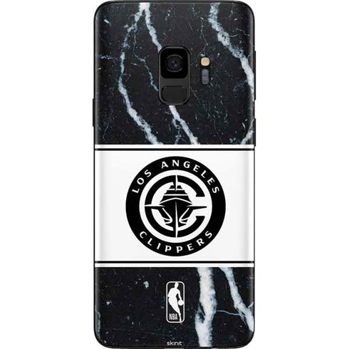 NBA LA Clippers Marble Galaxy S9 Skin