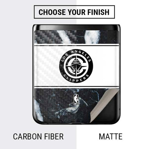 NBA LA Clippers Marble Galaxy Z Flip Skin