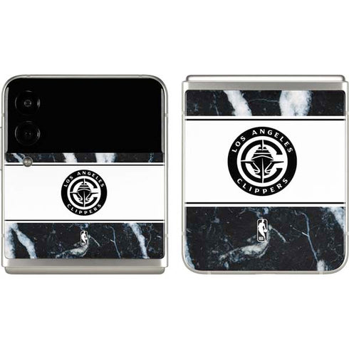 NBA LA Clippers Marble Galaxy Z Flip3 5G Skin