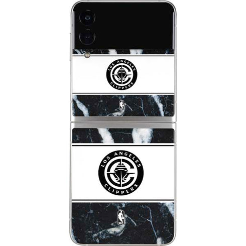 NBA LA Clippers Marble Galaxy Z Flip3 5G Skin