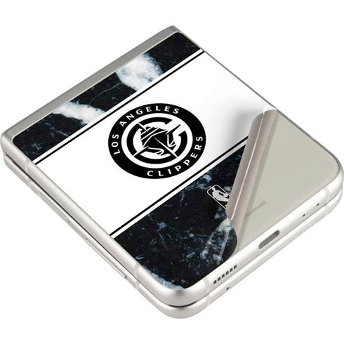 NBA LA Clippers Marble Galaxy Z Flip3 5G Skin