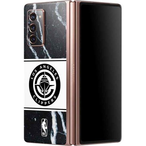 NBA LA Clippers Marble Galaxy Z Fold2 5G Skin