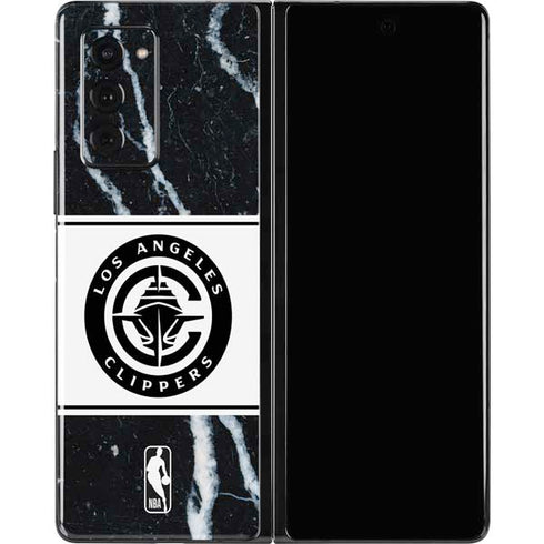 NBA LA Clippers Marble Galaxy Z Fold2 5G Skin