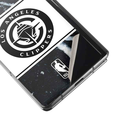 NBA LA Clippers Marble Galaxy Z Fold2 5G Skin