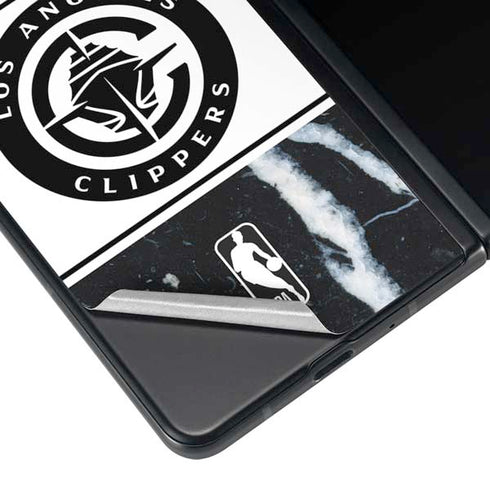 NBA LA Clippers Marble Galaxy Z Fold3 5G Skin