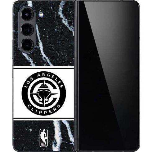 NBA LA Clippers Marble Galaxy Z Fold5 5G Skin