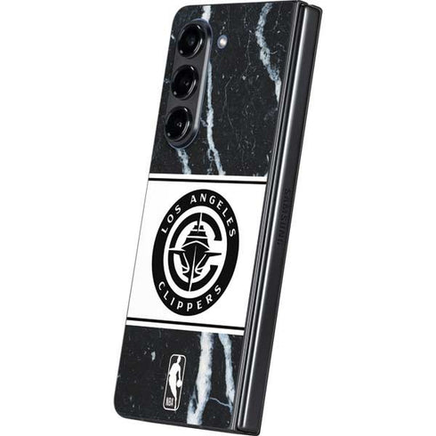 NBA LA Clippers Marble Galaxy Z Fold5 5G Skin