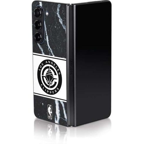 NBA LA Clippers Marble Galaxy Z Fold5 5G Skin