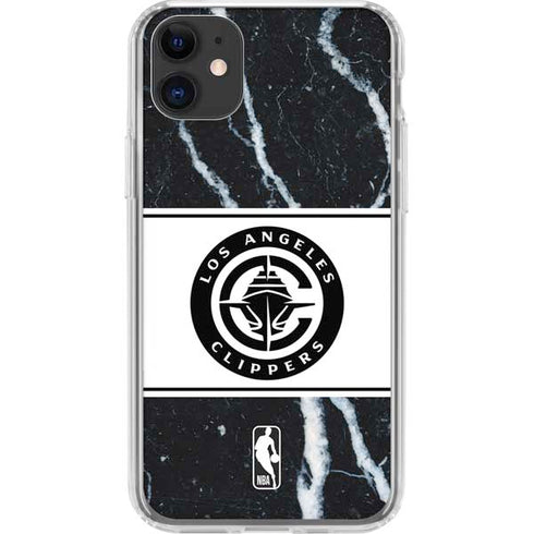 NBA LA Clippers Marble iPhone 11 Clear Case