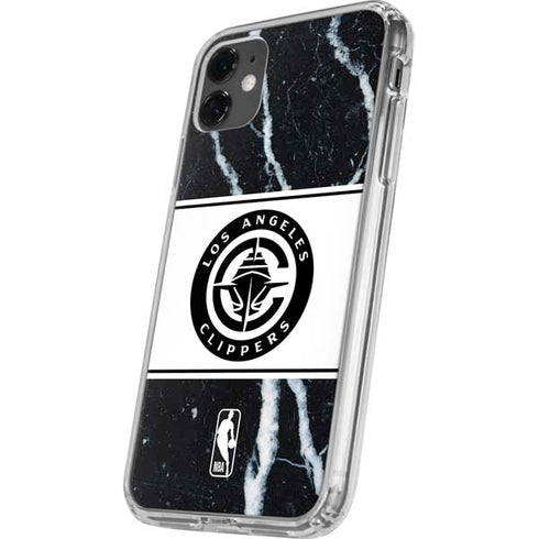 NBA LA Clippers Marble iPhone 11 Clear Case