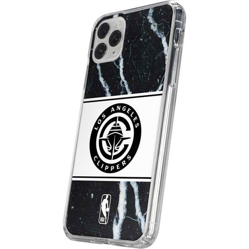 NBA LA Clippers Marble iPhone 11 Pro Clear Case