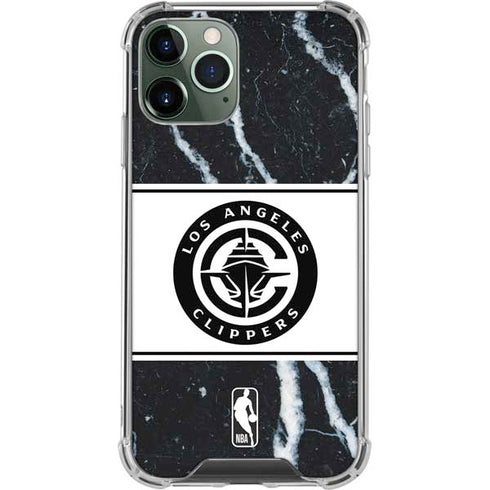 NBA LA Clippers Marble iPhone 11 Pro Max Clear Case