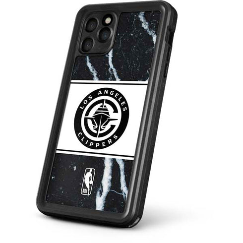 NBA LA Clippers Marble iPhone 11 Pro Max Waterproof Case