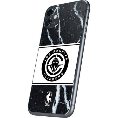 NBA LA Clippers Marble iPhone 11 Skin