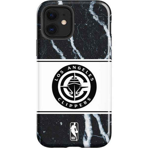 NBA LA Clippers Marble iPhone 12 Impact Case