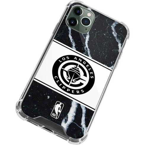 NBA LA Clippers Marble iPhone 12 Pro Clear Case