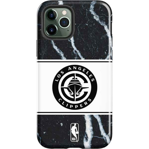 NBA LA Clippers Marble iPhone 12 Pro Max Impact Case