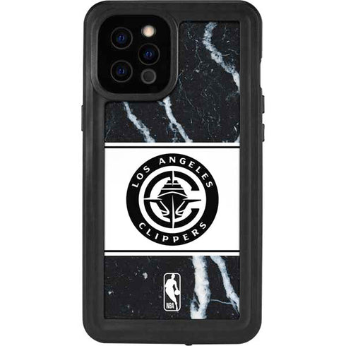 NBA LA Clippers Marble iPhone 12 Pro Max Waterproof Case