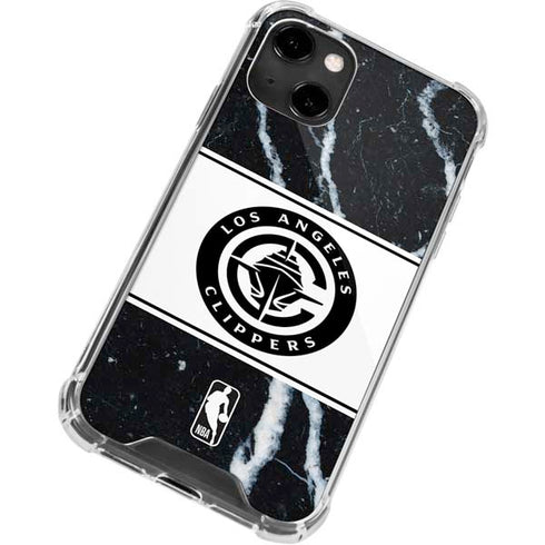 NBA LA Clippers Marble iPhone 13 Clear Case