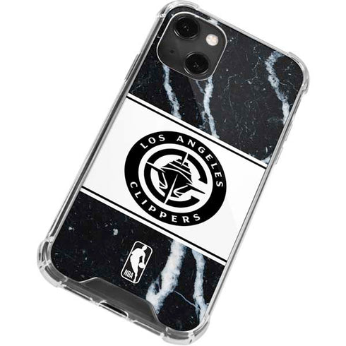 NBA LA Clippers Marble iPhone 13 Mini Clear Case