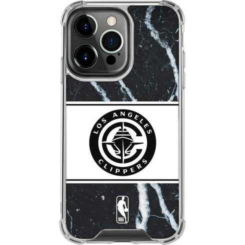 NBA LA Clippers Marble iPhone 13 Pro Clear Case