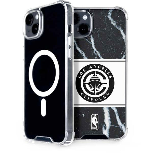 NBA LA Clippers Marble iPhone 14 MagSafe Case