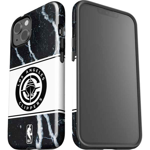 NBA LA Clippers Marble iPhone 14 Plus Impact Case