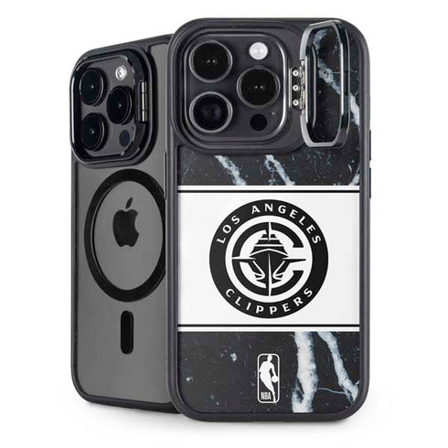 NBA LA Clippers Marble iPhone 14 Pro Max Kickstand Case