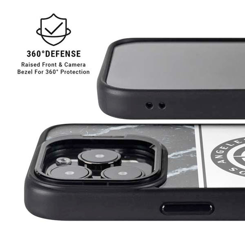 NBA LA Clippers Marble iPhone 14 Pro Max Kickstand Case