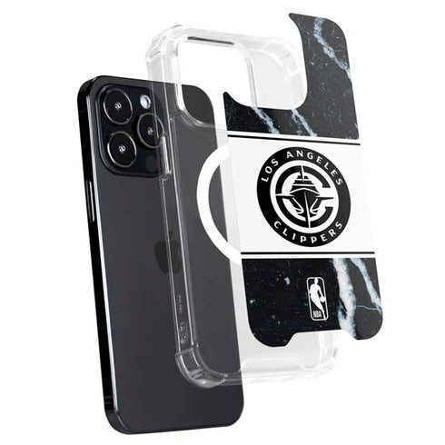 NBA LA Clippers Marble iPhone 14 Pro Max MagSafe Case